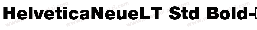 HelveticaNeueLT Std Bold字体转换